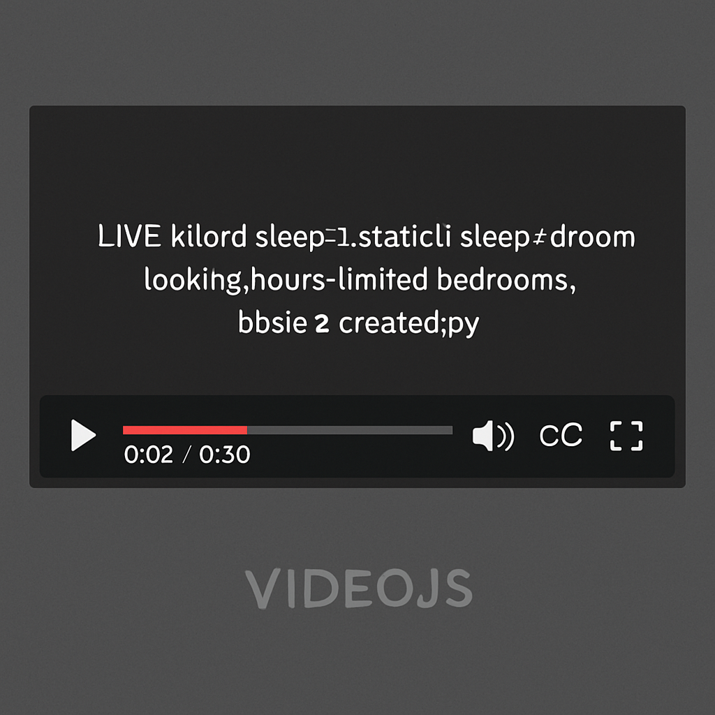 Screenshot of VideoJS interface